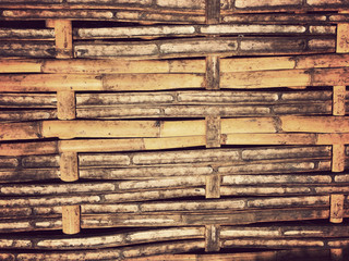 Dry bamboo texture background wall  with natural patterns for vintage wallpaper