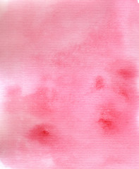 Watercolor hand-drawn pink background