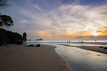 Sunset in Ao Nang Krabi province