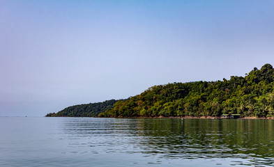 Fototapeta na wymiar Tree covered Islands in Thailand