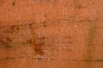 Rusty metal surface with scratches and bumps