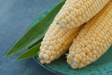 Authentic organic food. Corn Italian delishes