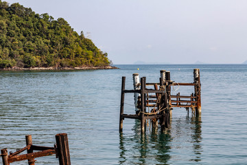 Views out to sea from land