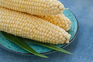 Authentic organic food. Corn Italian delishes