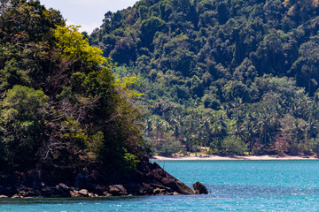 Naklejka premium Tree covered islands in Thailand