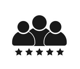 Good customer feedback icon vector 