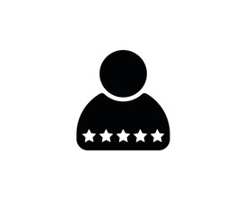 Modern customer feedback icon vector on white background 