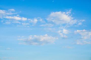 Blue sky with morning cloud