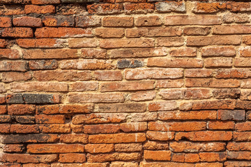 Mur de briques rouges 