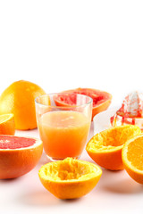 freshly squeezed citrus juice. Orange and grapefruit