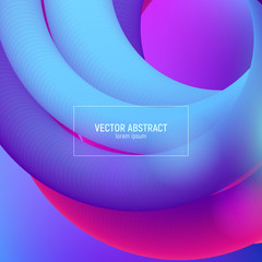 Wave Flow Shape. Abstract 3d Background. Modern Colorful Liquid. Design for Music Poster, Brochure, Layout. Abstract Wave Cover with Vibrant Gradient.