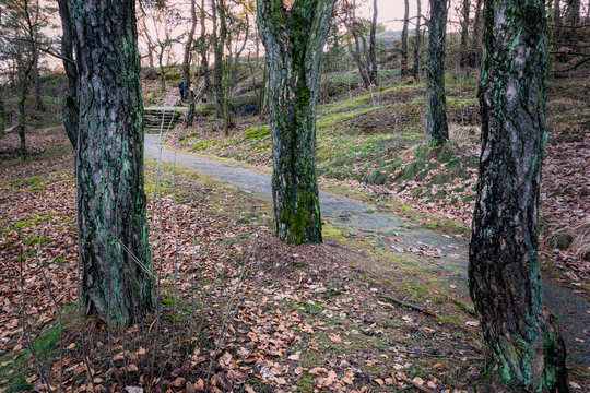 Small foot steps leading to the top of ramberget gothenburg