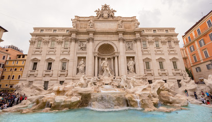 Fototapeta na wymiar Trevi Fountain Rome