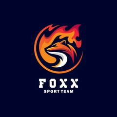 Fox Sport Concept illustration vector Design template