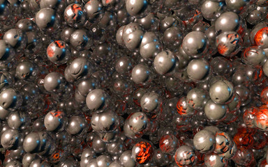 steel rusty ball 3d illustration texture render