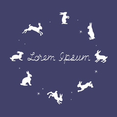 logo hares and stars