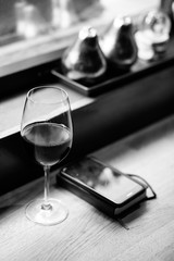 glasses on the table