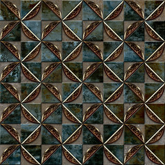 seamless decorative vintage pattern tile closeup
