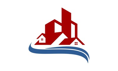 Fototapeta na wymiar Real Estate logo home building vector