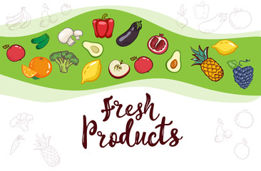 Packing template design. Vector illustration lime banners. Design for food. Hand lettering for restaurant, cafe menu, farm, shop.Elements for labels, logos, badges, stickers or icons. Fresh food