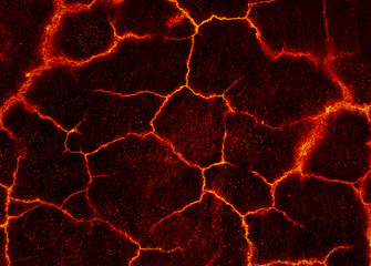 Obraz premium Lava crack ground mud textured