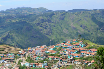 Poombarai Village and terraced farming in Kodaikanal