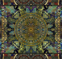 vintage old floral patterned background