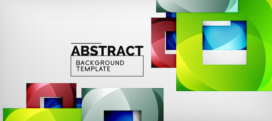 Abstract squares geometric background can be used in cover design, book design, website background