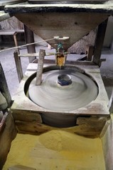 traditional corn flour mill