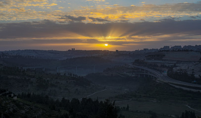 Sunrise over Jerusalem