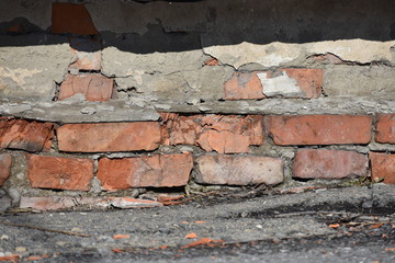 wall, red brick