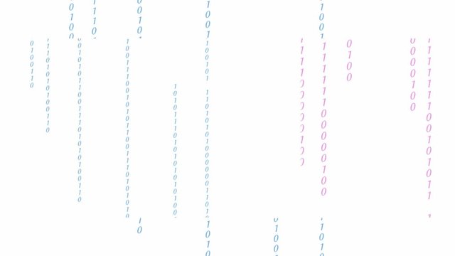 Digital binary data, streaming code background. Matrix background. Crypto space.