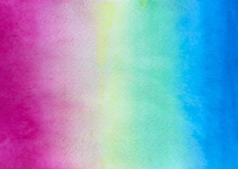 Hand drawn watercolor illustration colorful gradient background
