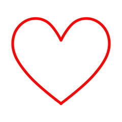 Heart icon isoleated on white background. Heart icon vector.