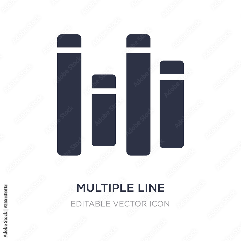 Poster multiple line icon on white background. simple element illustration from shapes concept.