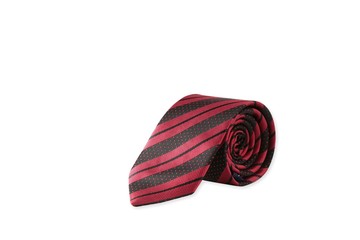 colored tie on a white background
