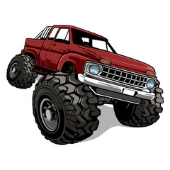 Red Truck Off Road © CPYdesigns