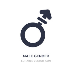 male gender icon on white background. Simple element illustration from Signs concept.