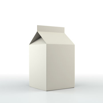 Blank boxes. Retail package mockup set. Isolated on white. 3D Rendering