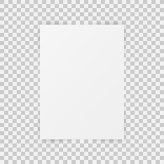 Paper on a isolated background with shadow - vector design
