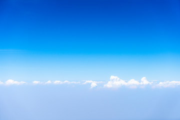 layer of blue sky and clouds scape