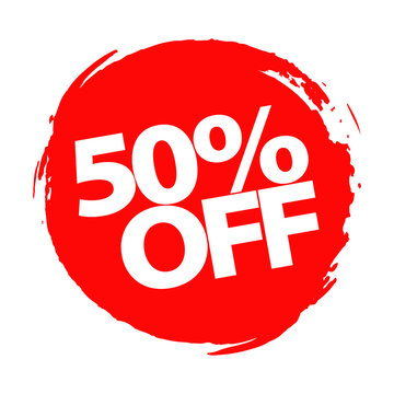 Special offer, 50 percent discount, vector design