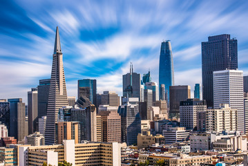Skyline San Francisco blau