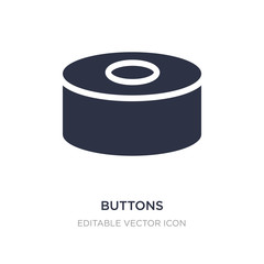 buttons icon on white background. Simple element illustration from Social media marketing concept.