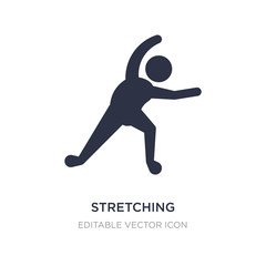 Fototapeta na wymiar stretching icon on white background. Simple element illustration from Sports concept.