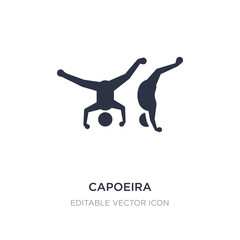 capoeira icon on white background. Simple element illustration from Sports concept.