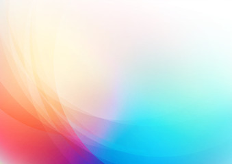Fototapeta premium Abstract curved on colorful background