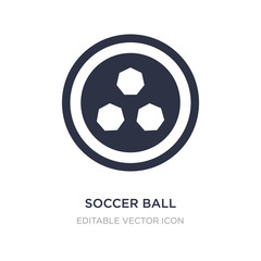 Obraz premium soccer ball with pentagons icon on white background. Simple element illustration from Sports concept.