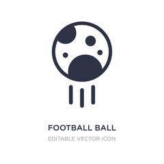 football ball circular icon on white background. Simple element illustration from Sports concept.