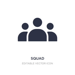 squad icon on white background. Simple element illustration from Tools and utensils concept.